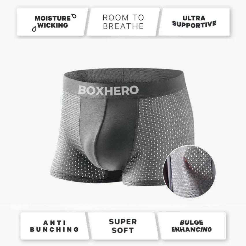 BOXER EN FIBRE DE BAMBOU - POUR UN CONFORT TOUTE LA JOURNÉE