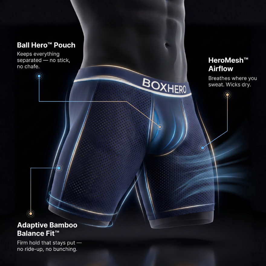 Finally — Running Boxers That Don't Chafe, Ride Up, or Stick to Your Thighs.