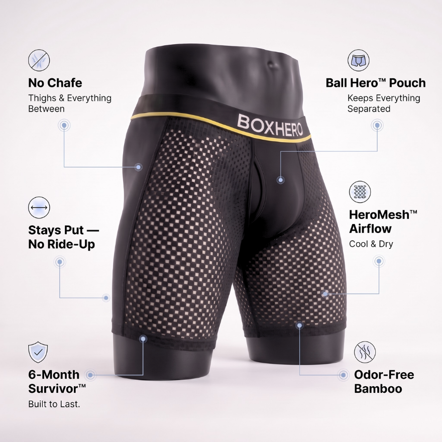 Finally — Running Boxers That Don't Chafe, Ride Up, or Stick to Your Thighs.