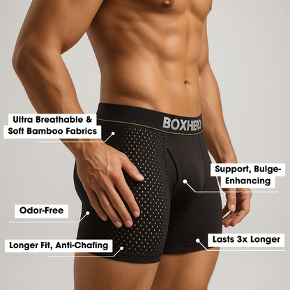 3-Pack Boxhero 2.0 Bamboo Boxers