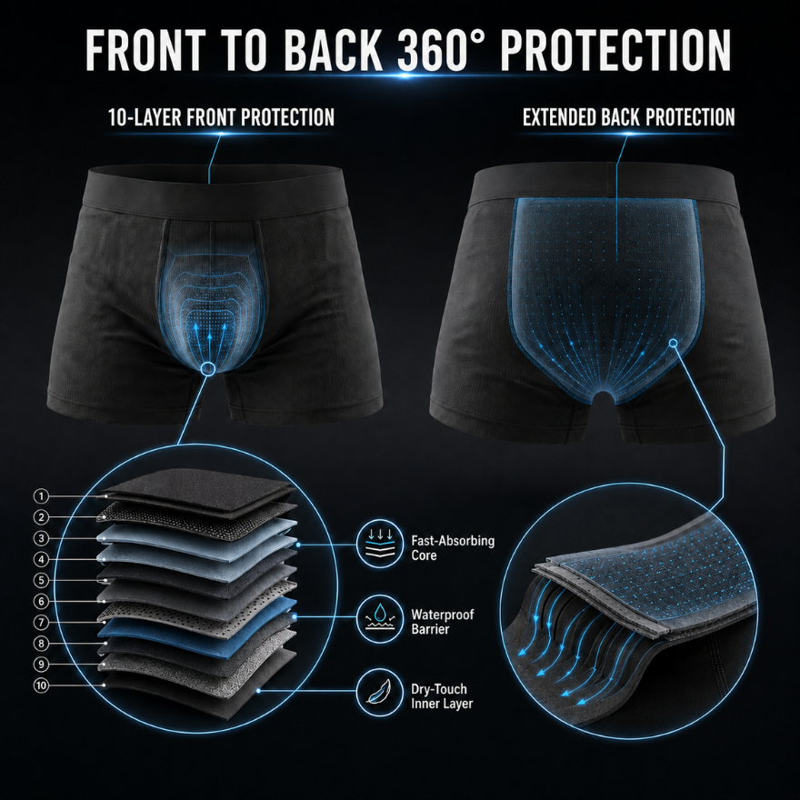 Men's All Day Protection Boxer Briefs