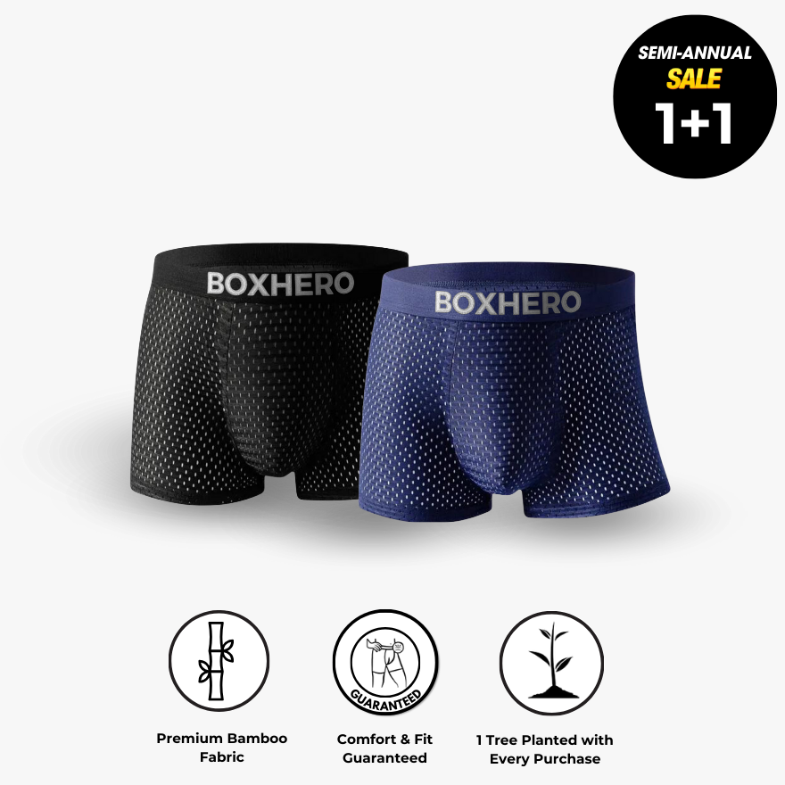 BOXHERO BAMBOO FIBRE BOXER SHORTS  1.0 - FOR ALL-DAY COMFORT