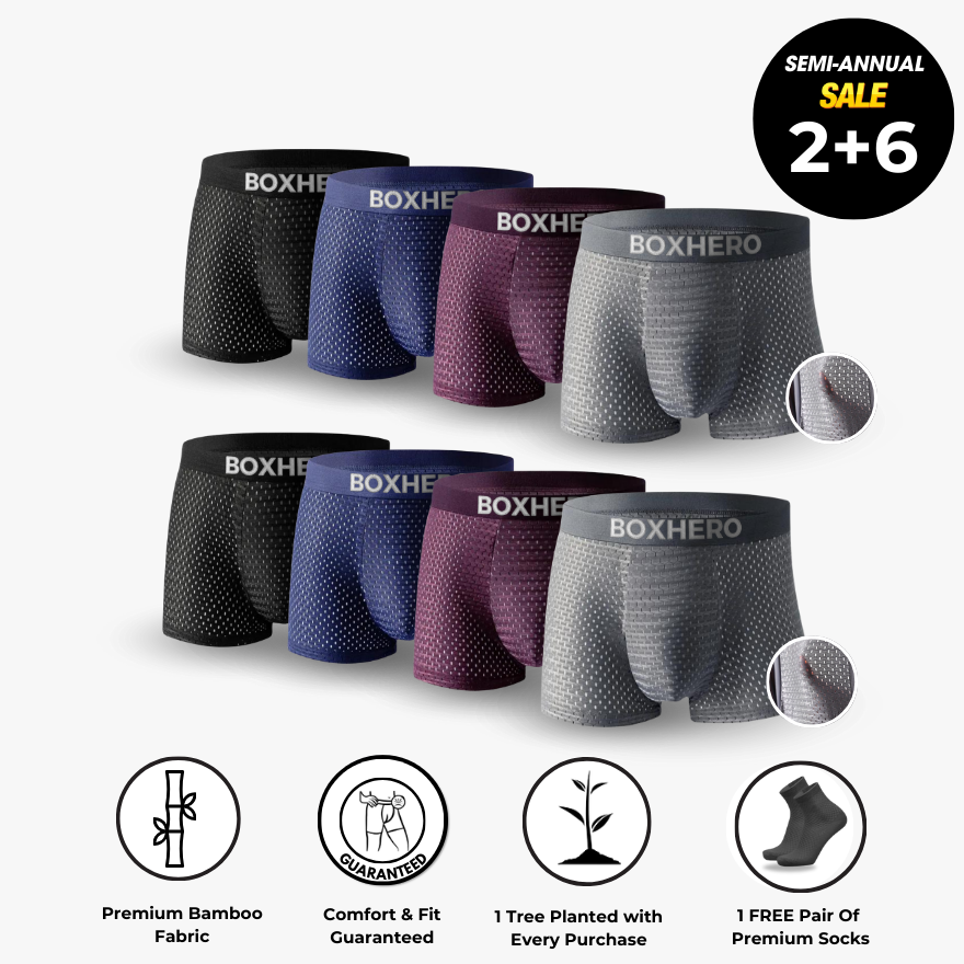 BOXER DE FIBRA DE BAMBÚ: PARA COMODIDAD DURANTE TODO EL DÍA