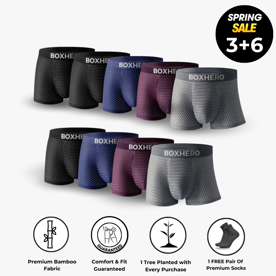 BOXER DE FIBRA DE BAMBÚ: PARA COMODIDAD DURANTE TODO EL DÍA