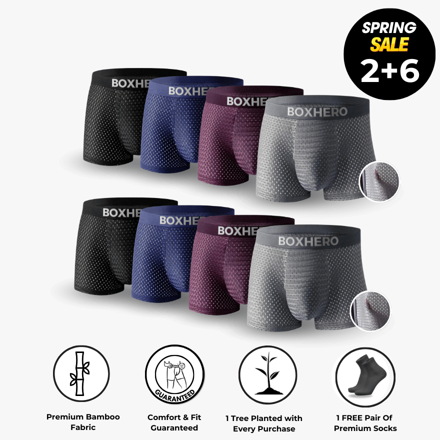 BOXER DE FIBRA DE BAMBÚ: PARA COMODIDAD DURANTE TODO EL DÍA