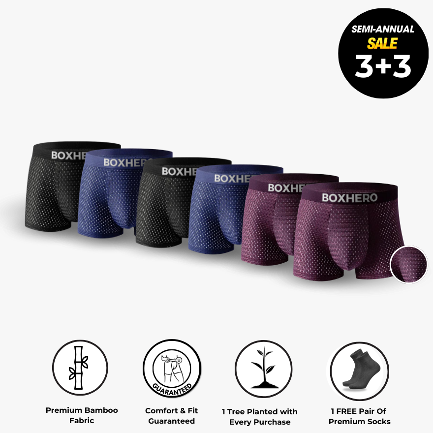 BOXER DE FIBRA DE BAMBÚ: PARA COMODIDAD DURANTE TODO EL DÍA