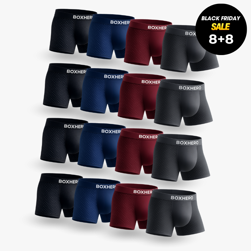 16-PACK BOXHERO BAMBOO FIBRE BOXER SHORTS  1.0
