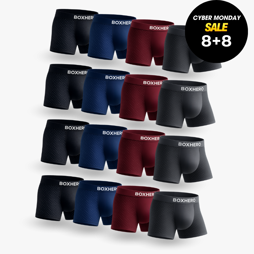 16-PACK BOXHERO BAMBOO FIBRE BOXER SHORTS  1.0