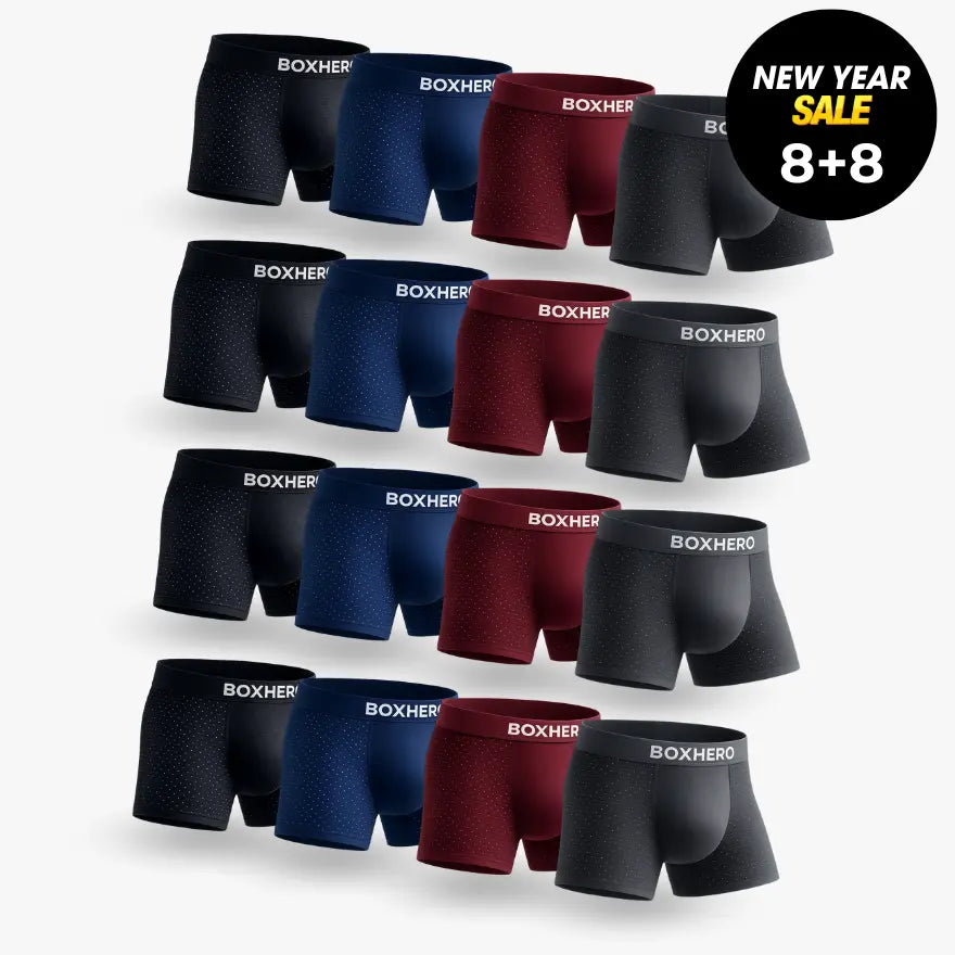 16-PACK BOXHERO BAMBOO FIBRE BOXER SHORTS  1.0