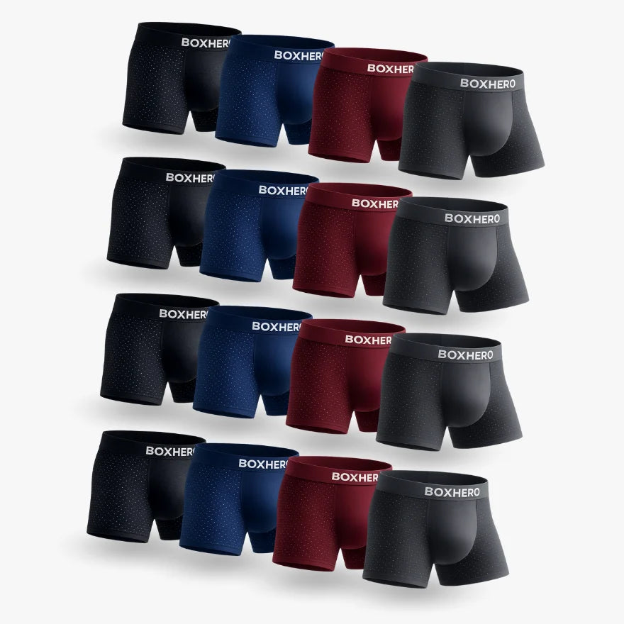 16-PACK BOXHERO BAMBOO FIBRE BOXER SHORTS  1.0