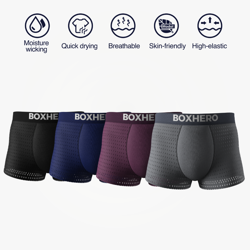 BOXHERO BAMBOO FIBRE BOXER SHORTS  1.0 - FOR ALL-DAY COMFORT