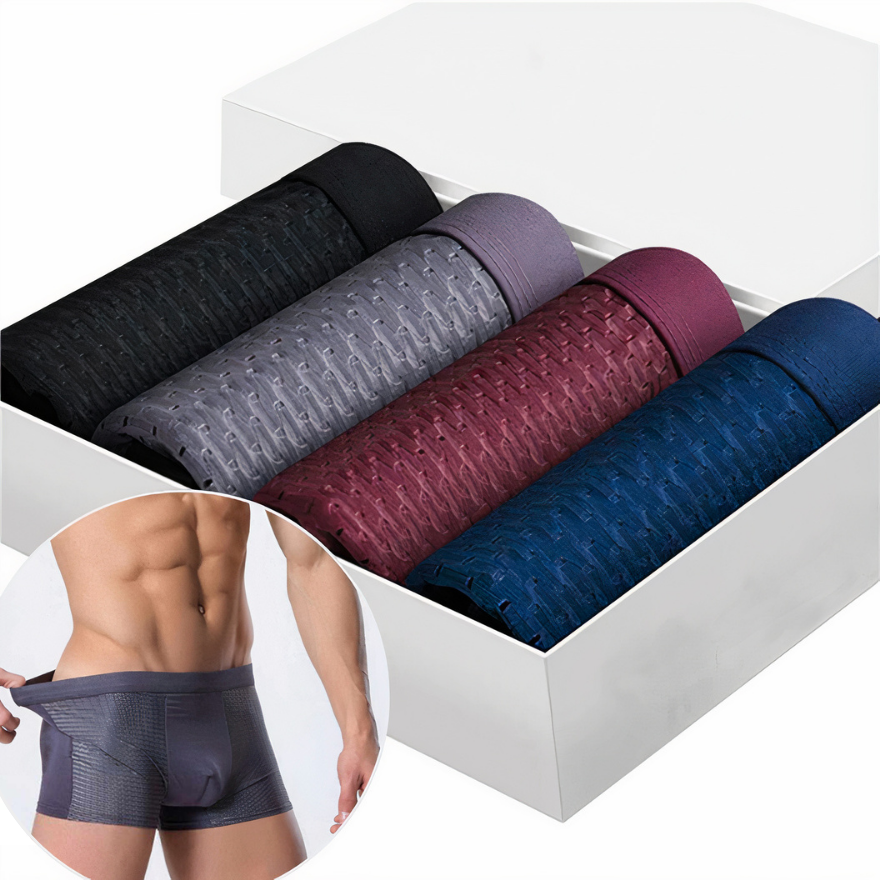 BAMBOO FIBRE BOXER SHORTS - FOR ALL-DAY COMFORT - Boxhero