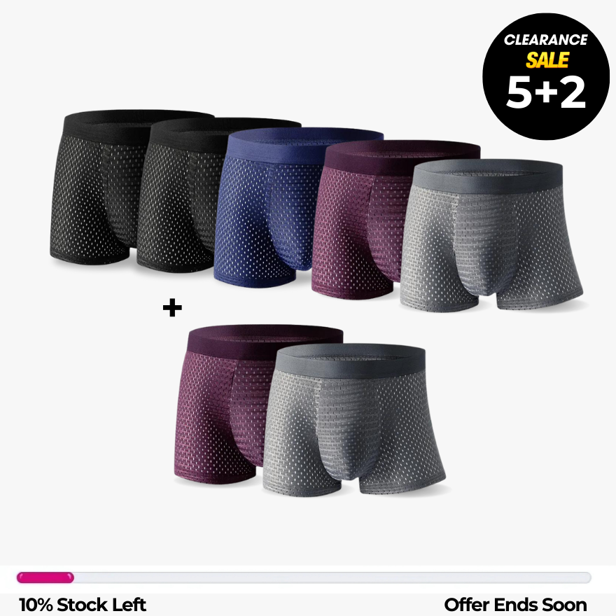 BAMBOO FIBRE BOXER SHORTS - FOR ALL-DAY COMFORT