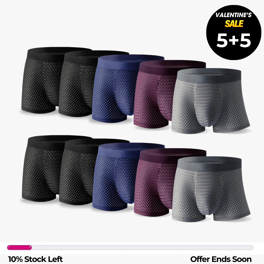 BAMBOO FIBRE BOXER SHORTS - FOR ALL-DAY COMFORT