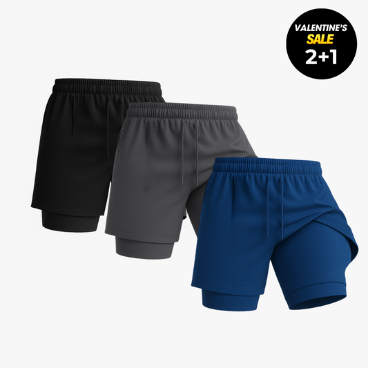 Boxhero 3-in-1 Quick-Dry Swim Trunks with Compression Liner