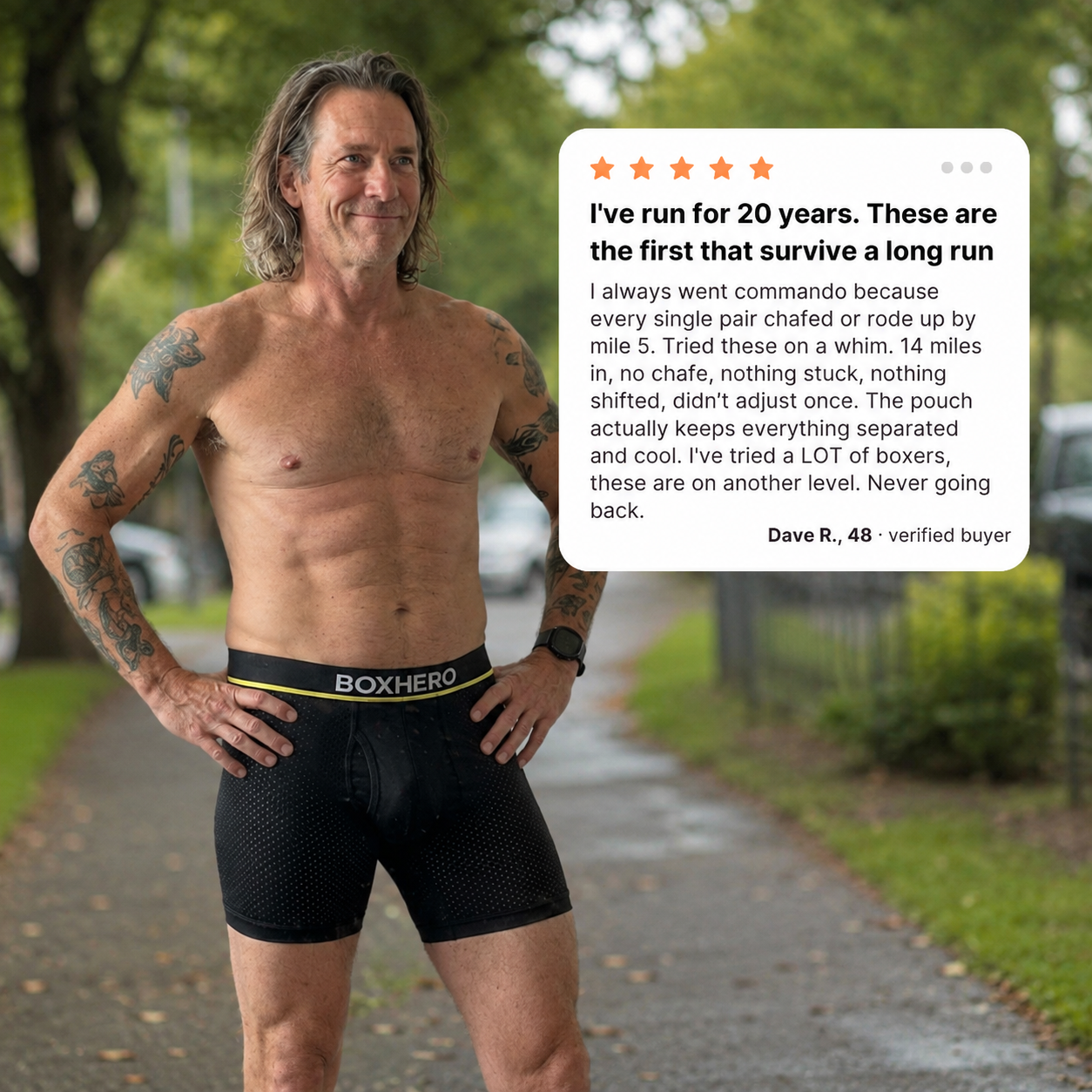 Finally — Running Boxers That Don't Chafe, Ride Up, or Stick to Your Thighs.