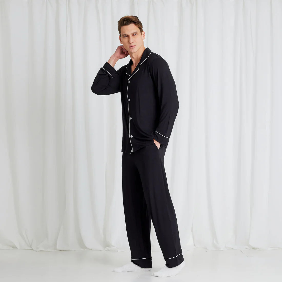 Buttoned Bamboo Fiber Pajama