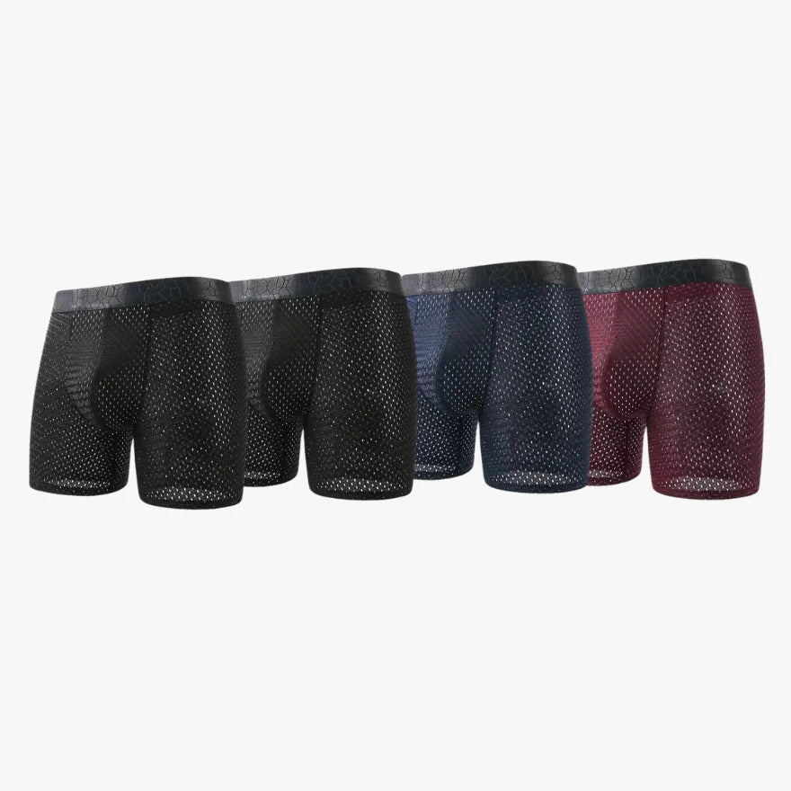 4x Bamboo Sport Boxers