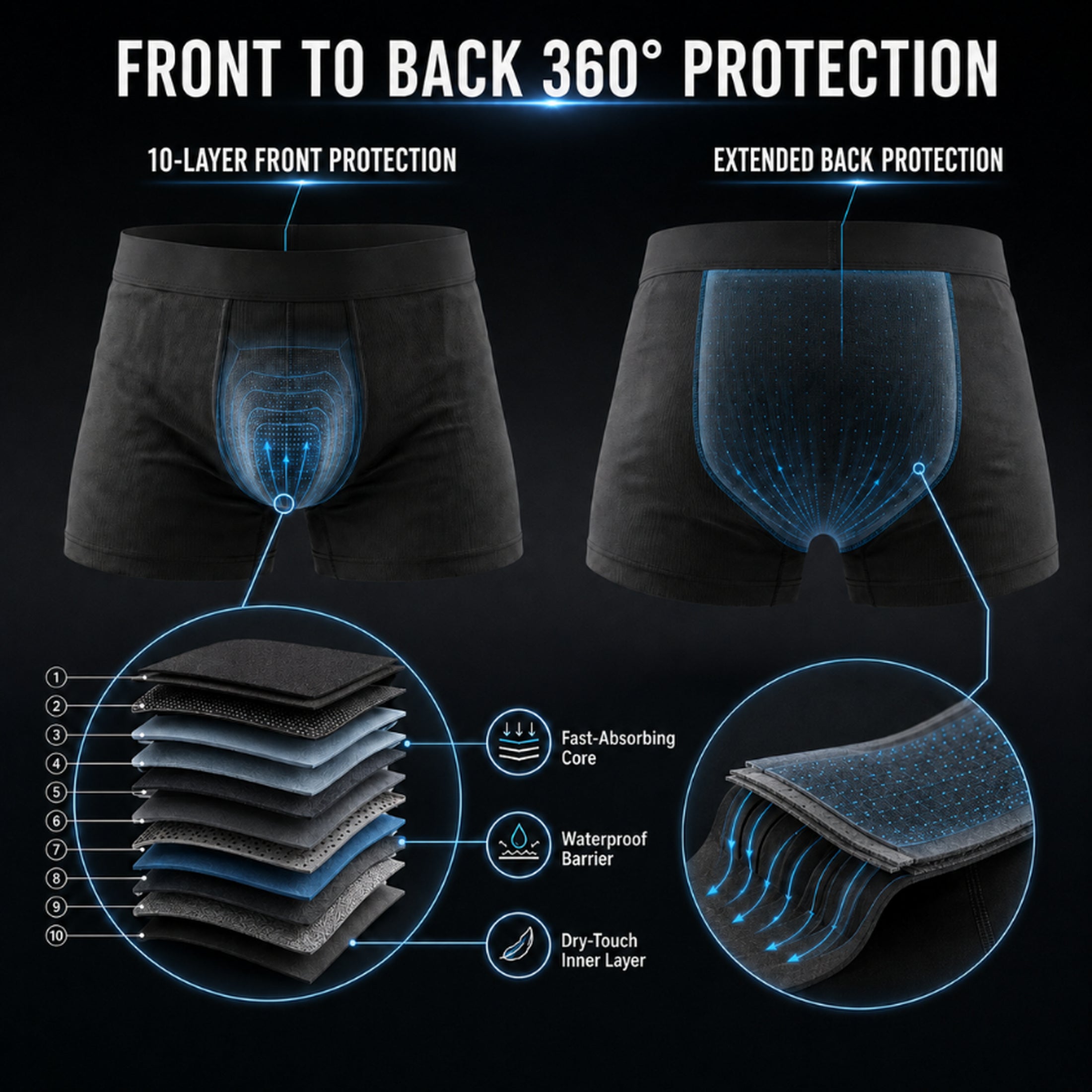 Finally — Boxers That Keep You Dry All Day. No Pads. No Diapers. No One Knows.