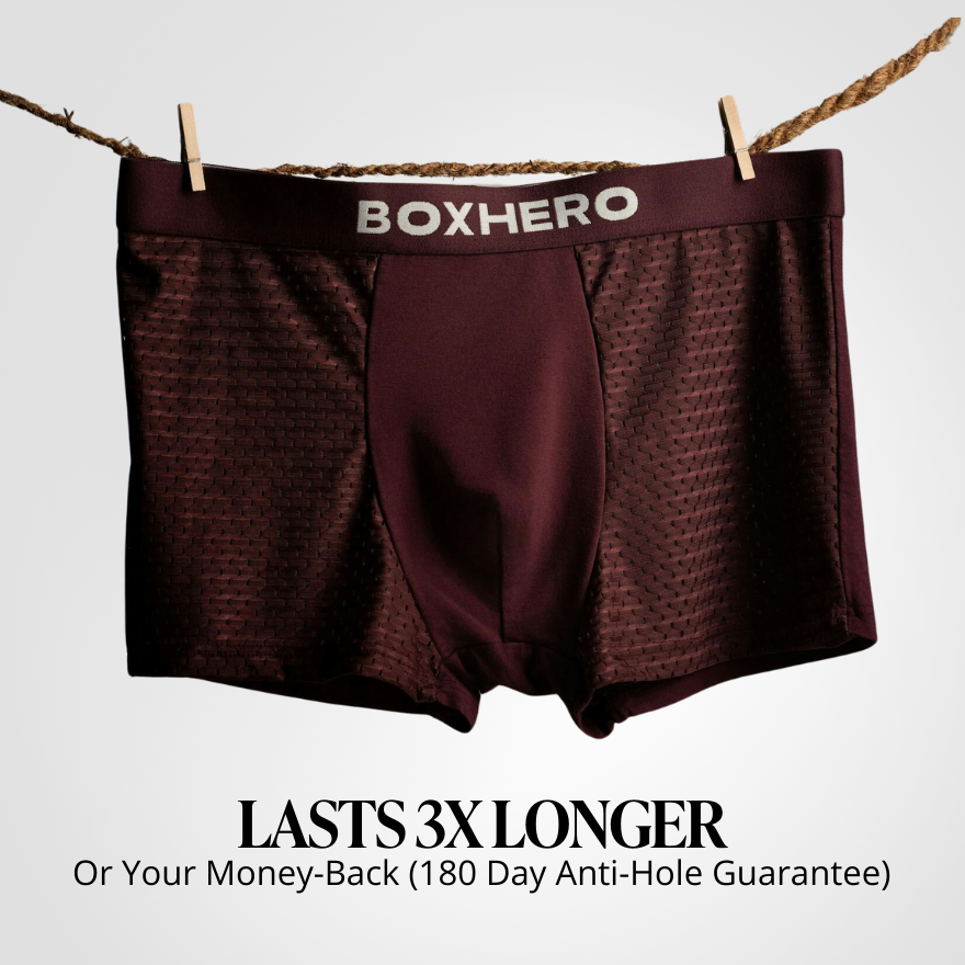 BOXHERO BAMBOO FIBRE BOXER SHORTS  1.0 - FOR ALL-DAY COMFORT & SUSTAINABILITY