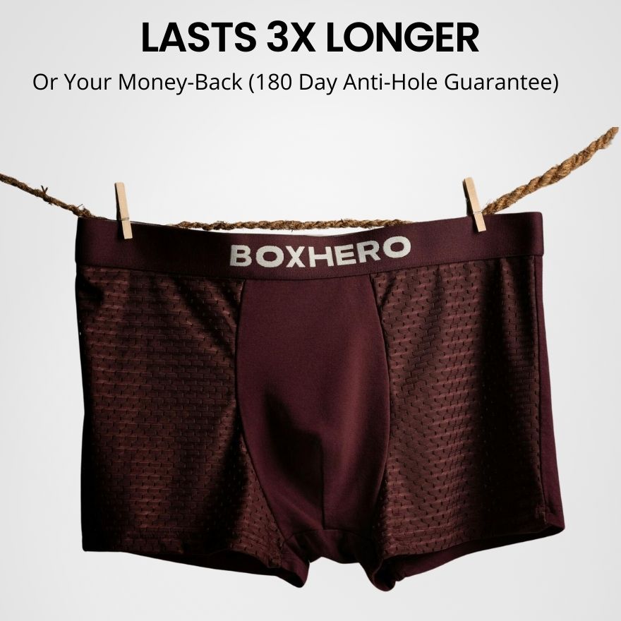 BOXHERO BAMBOO FIBRE BOXER SHORTS  1.0 - FOR ALL-DAY COMFORT & SUSTAINABILITY