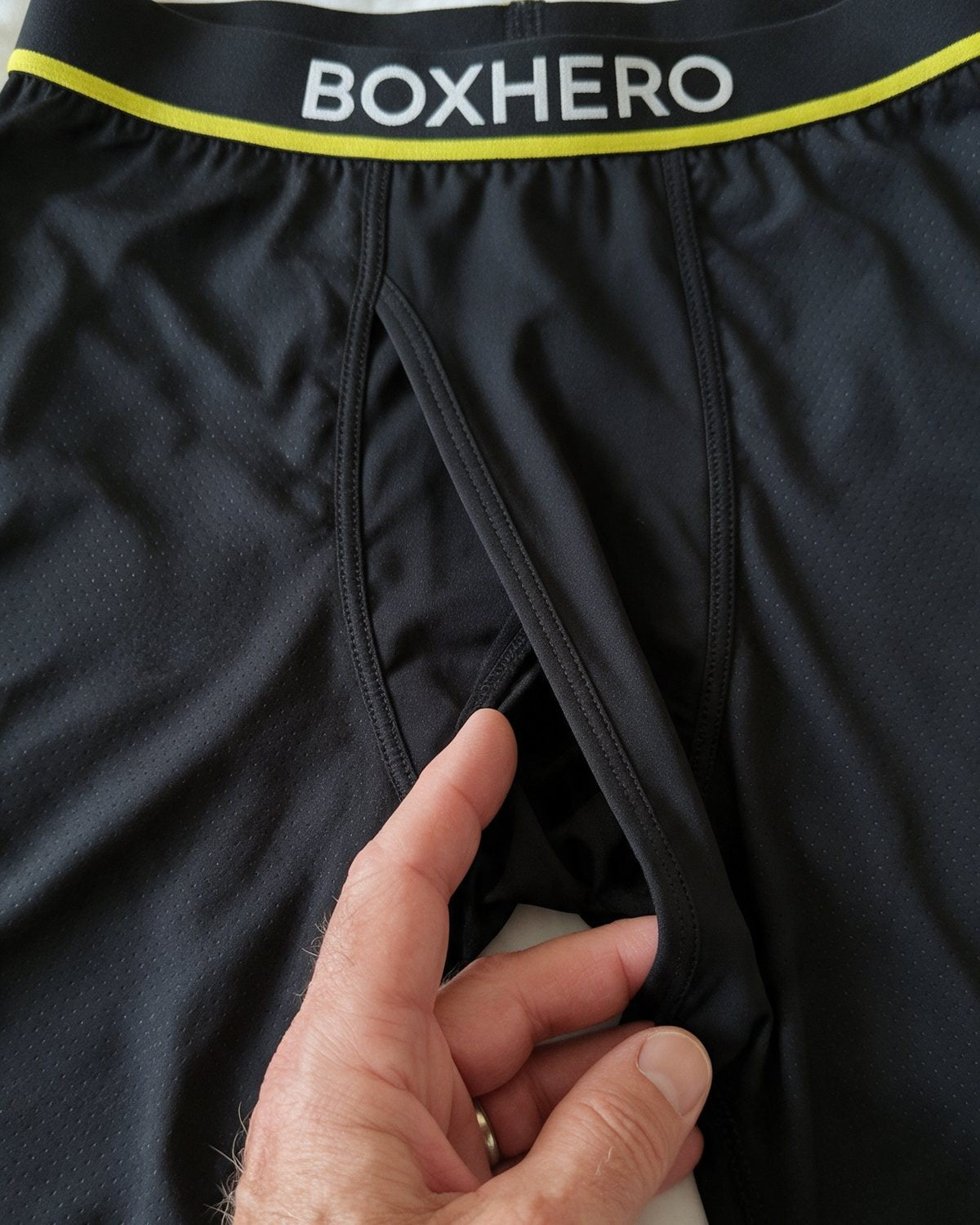 Open Fly + No-Roll Waistband