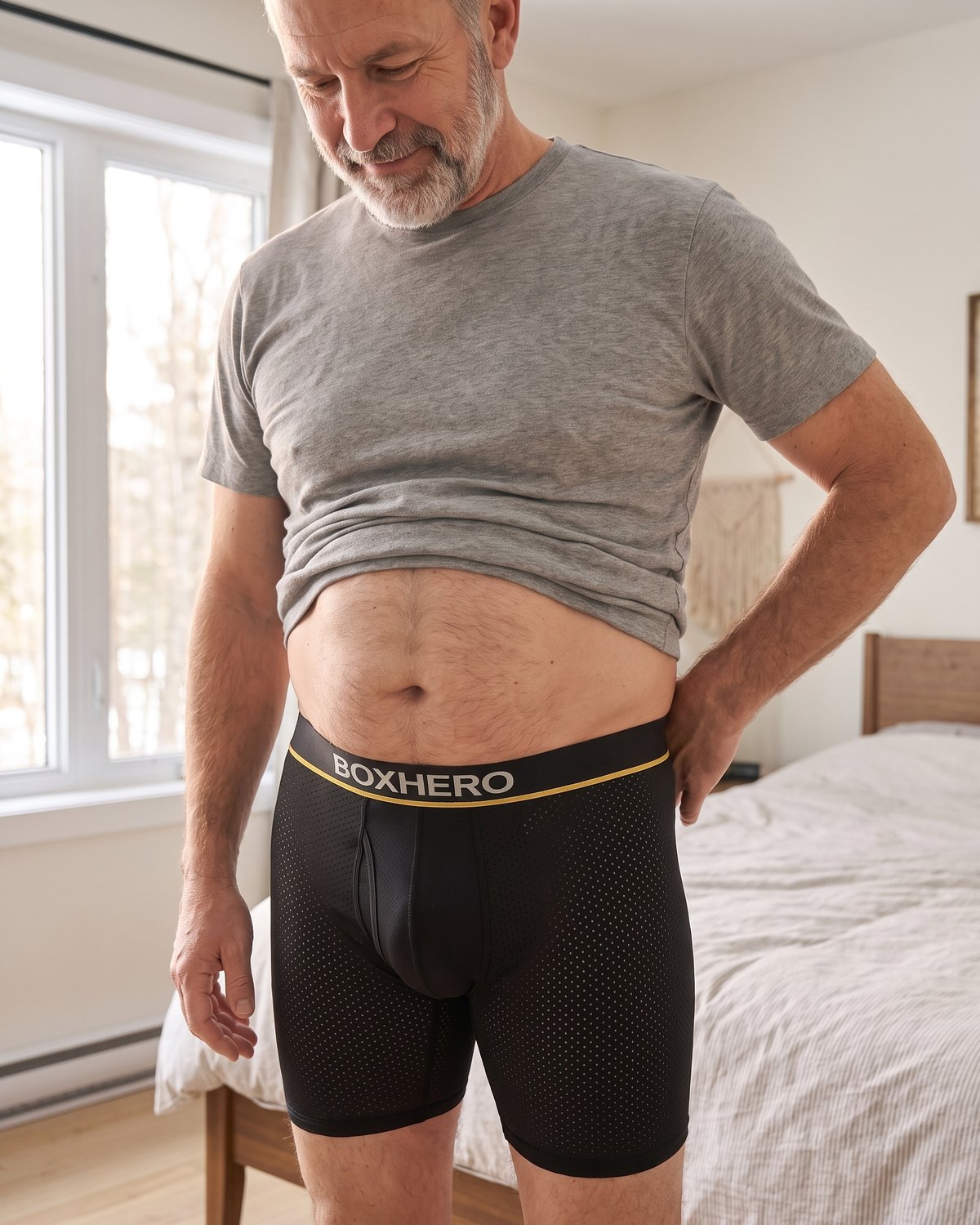The BoxHero 2.0 front pouch, worn