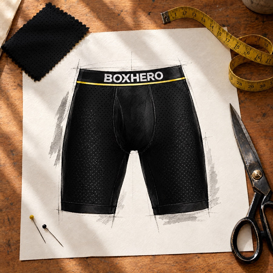Designer sketch of the BoxHero 2.0 boxer
